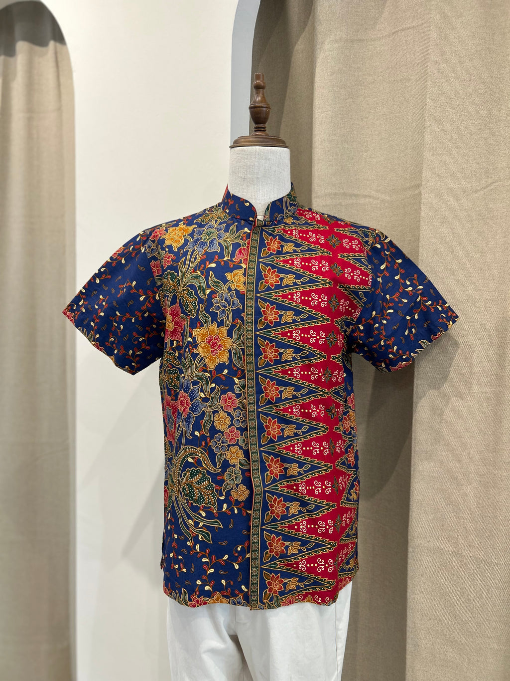 Men Short Blue Red