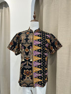 Men Short Black Purple