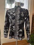 Men Long Black White