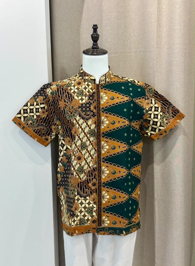 Men Short Green Yellow