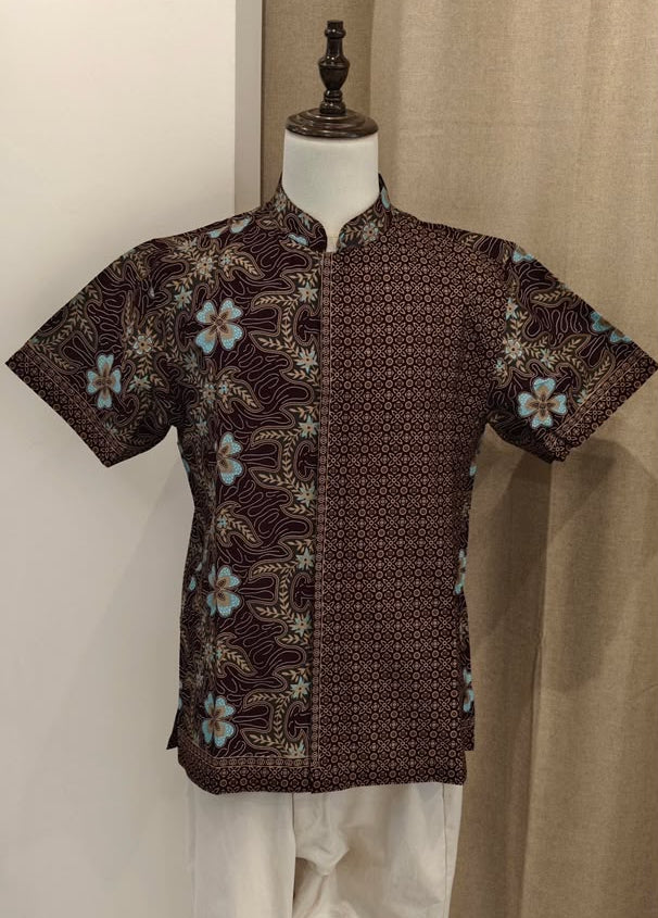 Men Short Brownish Purple