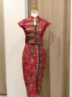 Clover Red Maroon