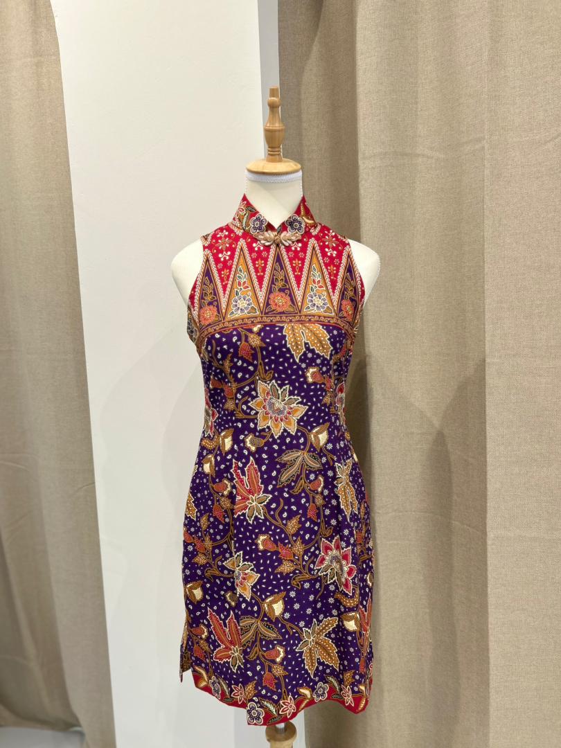 Cheongsam Purple Red