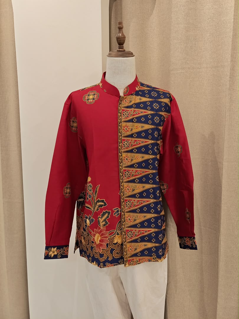 Men Long Red Blue