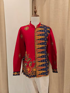 Men Long Red Blue