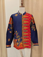 Men Long Blue Red