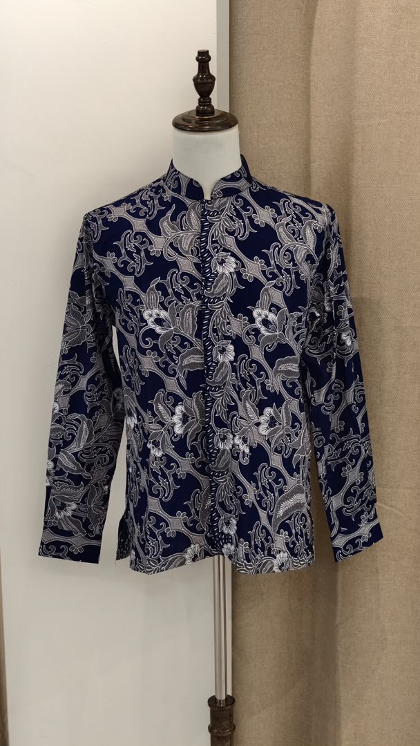 Men Long Blue White 2