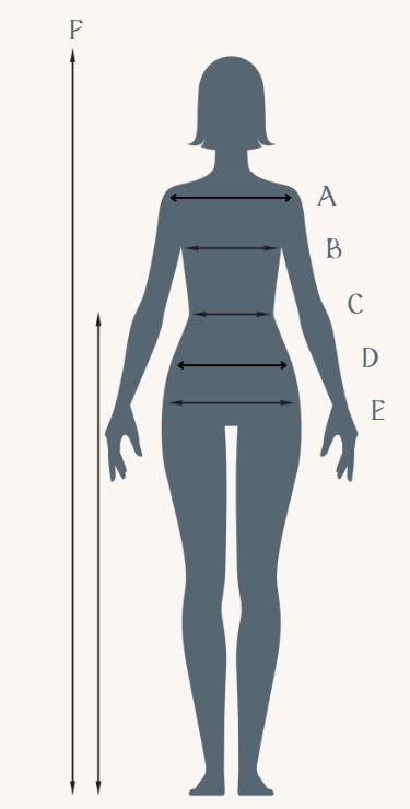 Custom made size guide for women
